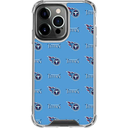NFL Tennessee Titans Blitz Series iPhone 15 Pro Clear Case